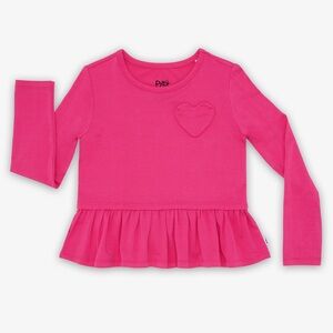 Little Sleepies Pink Punch Peplum Tee